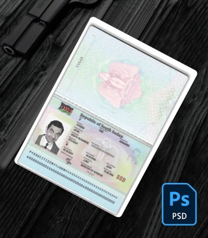 South Sudan passport PSD